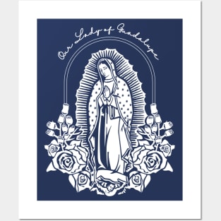 Our Lady of Guadalupe Floral Posters and Art